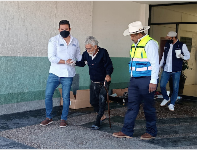 Gobierno de Zamora brindó apoyo y resguardo a persona en situación de calle