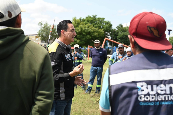 Carlos Soto Delgado supervisó trabajos de limpieza, alumbrado y mantenimiento de áreas verdes
