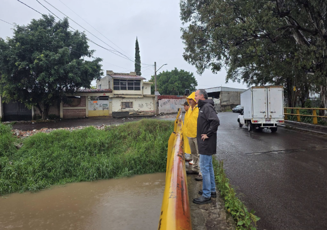 SAPAZ mantiene vigilancia del río Duero y dren A ante lluvias por el huracán Simon