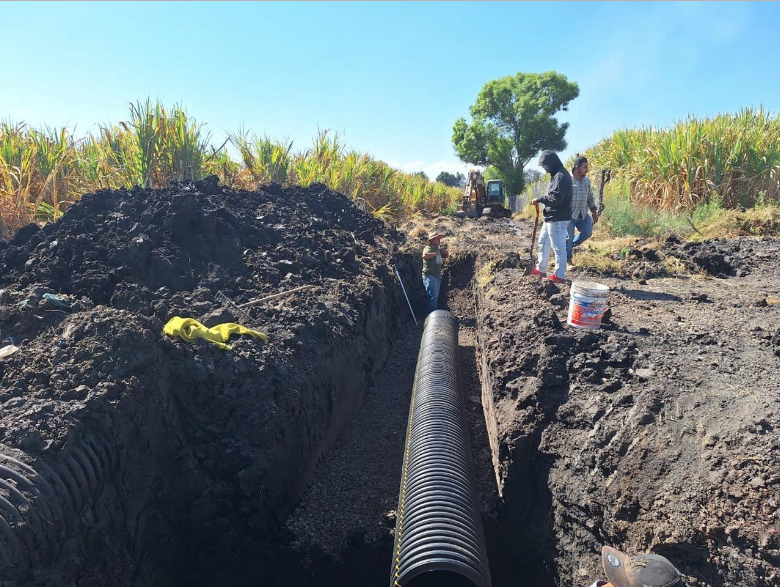 Mejoran infraestructura sanitaria en La Rinconada con nueva red de drenaje